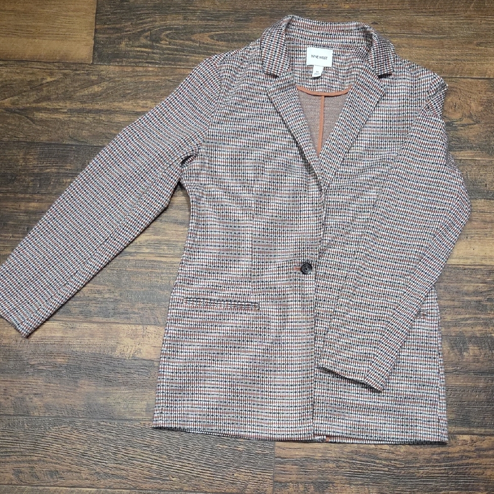 Nine West Black and White Blazer